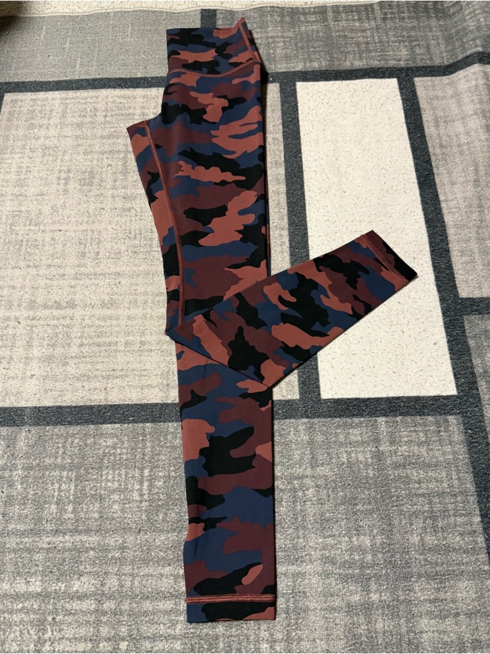 Lululemon Wunder Under Heritage 365 Camo Smoky Red Night Sea Multi Leggings